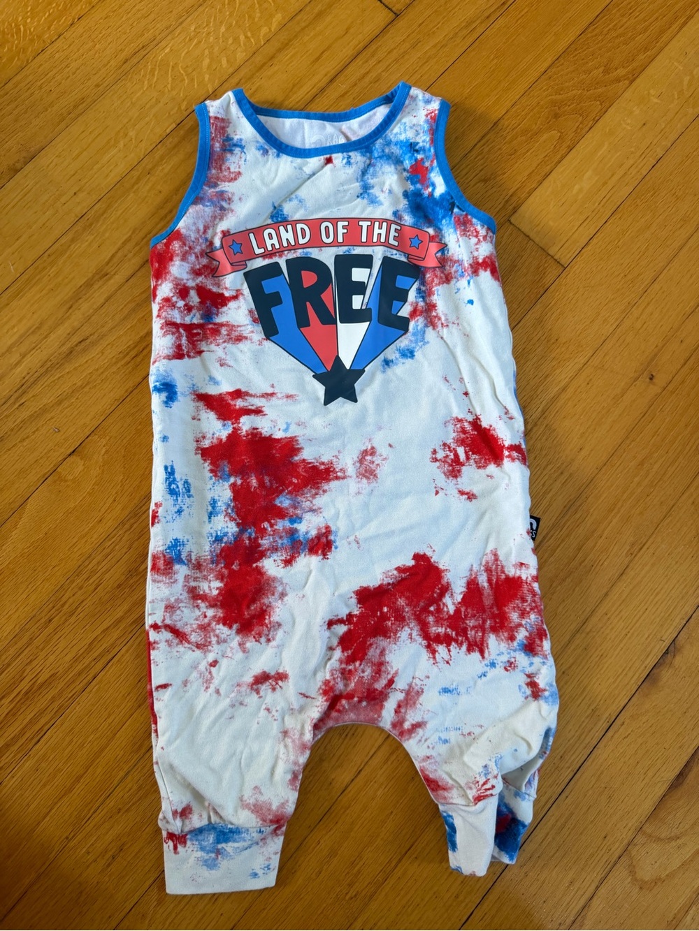 Rags to Raches Red, White & Blue 'Land of the Free' Sleeveless One-Piece